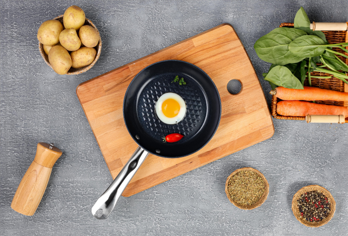 Tigaie Zilan ZLN9624 diamond, cu baza de inductie, ceramica si inox, usor de spalat, 20 cm,0.95L [3]