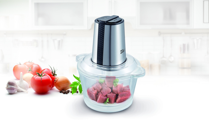 Tocator legume-fructe ZILAN ZLN3888, Putere 300W, Vas din sticla 1.6L, 4 lame inox, 2 trepte de viteza [6]