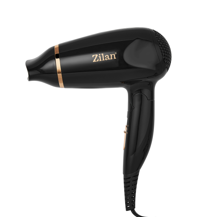 Uscator de par Floria ZLN2953 Negru cu maner pliabil pentru voiaj , 1200 W, 2 viteze si temperatura, Concentrator [4]