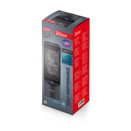 Aeroterma ceramica turn Zilan ZLN2052 Negru, 2000W, timer 8H, siguranta la rasturnare [3]