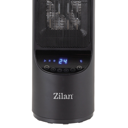 Aeroterma ceramica turn Zilan ZLN2052 Negru, 2000W, timer 8H, siguranta la rasturnare [2]