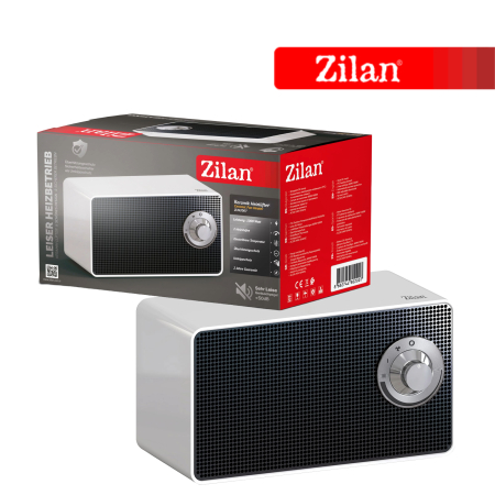 Aeroterma ceramica Zilan ZLN2007 Alb, 1000W, 2 nivele de incalzire, oprire automata la rasturnare [7]