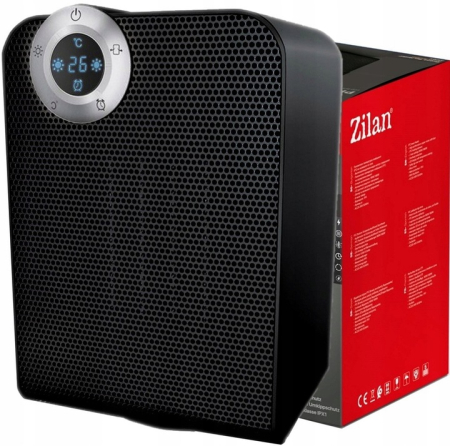 Aeroterma ceramica Zilan ZLN2021 Negru, 1800W, motor din cupru, rezistenta la apa IPX1 [4]