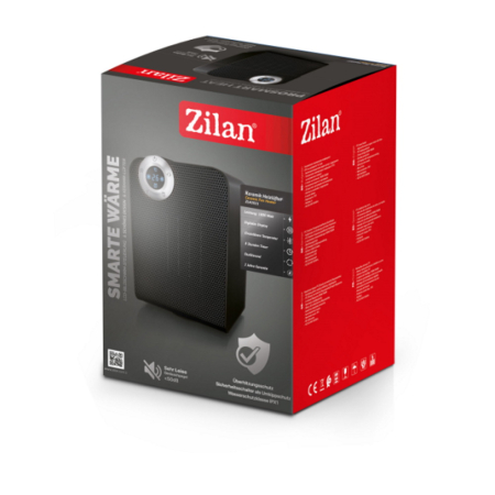 Aeroterma ceramica Zilan ZLN2021 Negru, 1800W, motor din cupru, rezistenta la apa IPX1 [2]