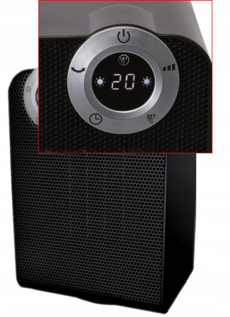Aeroterma ceramica Zilan ZLN2021 Negru, 1800W, motor din cupru, rezistenta la apa IPX1 [5]