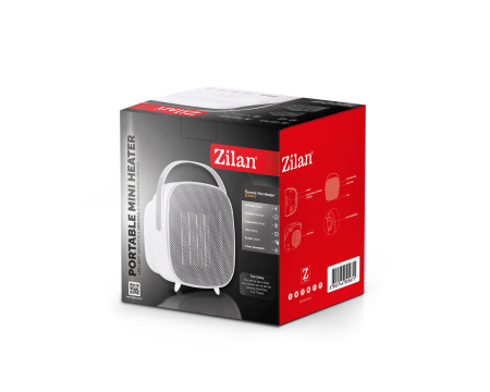 Aeroterma ceramica Zilan ZLN5671 Alba, cu maner de portabilitate, putere 1500W, timer [5]