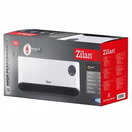 Aeroterma de perete Zilan ZLN5626 Alba, putere 2200W, ecran LED, detector de ferestre deschise [5]