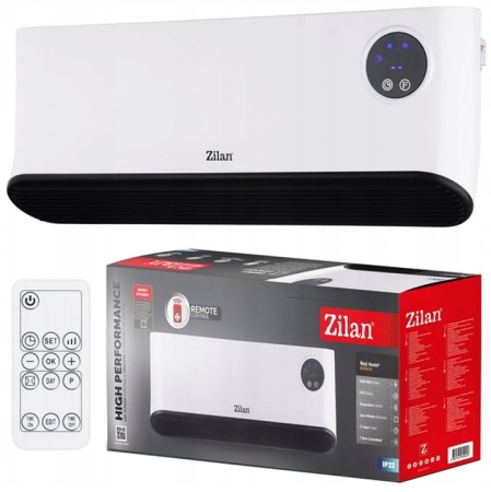 Aeroterma de perete Zilan ZLN5626 Alba, putere 2200W, ecran LED, detector de ferestre deschise [3]