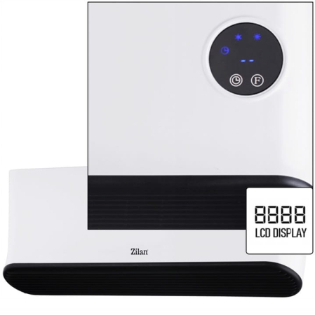 Aeroterma de perete Zilan ZLN5626 Alba, putere 2200W, ecran LED, detector de ferestre deschise [2]