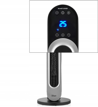 Aeroterma turn Zilan ZLN5657 Negru, 2200W, protectie la supraincalzire, 3 trepte de viteza [1]
