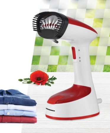 Aparat de calcat vertical Heinner Charon HGS-1400RD, 1240-1470W, talpa din inox, abur continuu cu buton blocare, rezervor apa fix, design pliabil pentru depozitare usoara, perie inclusa, debit abur 18 [3]