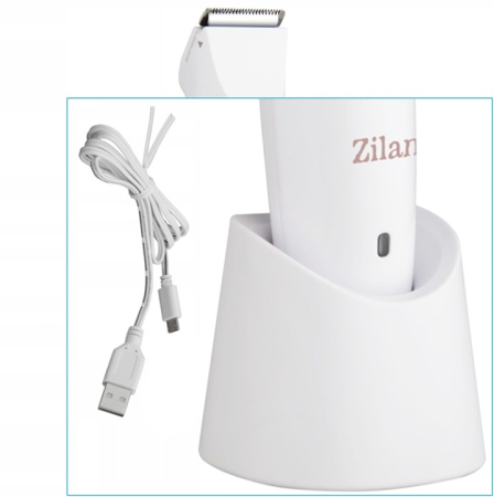 Aparat de epilat Zilan ZLN8740 Alb, 3 capete de epilare, 3 nivele de taiere, perie pentru curatare [7]