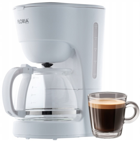 Aparat de facut cafea Floria ZLN9274 Alb, putere 600W, oprire automata, vas de 1.2 litrii [4]