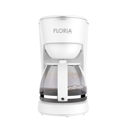 Cafetiere - Aparat de facut cafea Floria ZLN9274 Alb, putere 600W, oprire automata, vas de 1.2 litrii