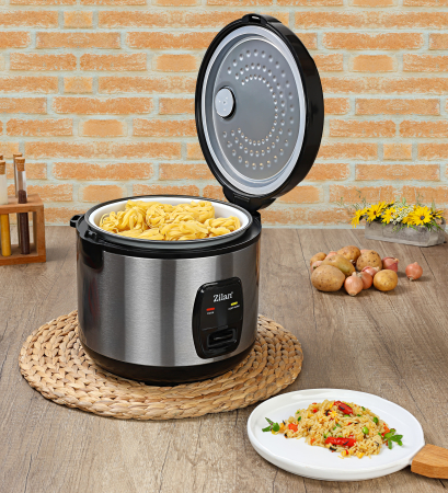 Aparat de gatit Zilan ZLN2793 2 in 1 pentru gatit orez si alimente la abur, capacitate 1.5L, 500W [1]