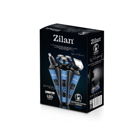 Aparat de ras 4 in 1 Zilan ZLN8726 fara fir, afisare LED, autonomie de 60 de minute [5]
