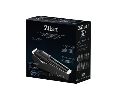 Aparat de tuns trimmer Zilan ZLN8818 Rhodos, afisaj LED, incarcare rapida, lama detasabila [3]