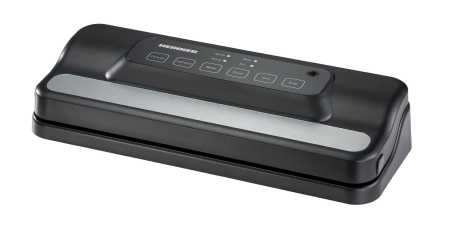 Electrocasnice - Aparat de vidat Heinner HAV-E110BKSL, vidare umeda /uscata, vidare caserole, panou de comanda tactil, cutter incorporat, compatibil cu pungi cu latimea de 30cm, capacitate vidare: 10L/min, 110W