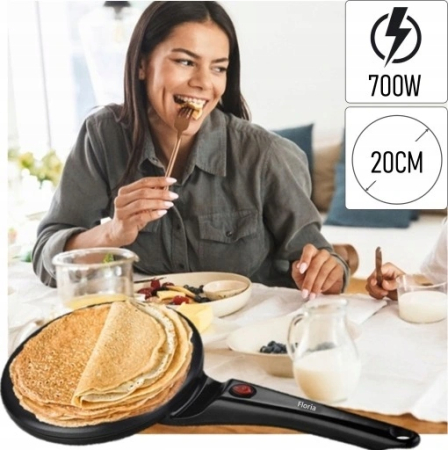 Aparat pentru facut clatite Floria ZLN7910 Negru, 700W, cu diamentru de 20 cm [5]