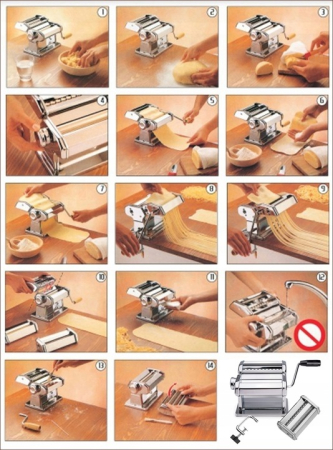 Aparat pentru paste Floria ZLN1129 ,9 posibilitati de reglare a grosimii, Otel inoxidabil, Accesoriu fixare de masa [5]