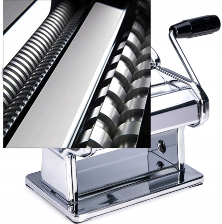 Aparat pentru paste Floria ZLN1129 ,9 posibilitati de reglare a grosimii, Otel inoxidabil, Accesoriu fixare de masa [2]