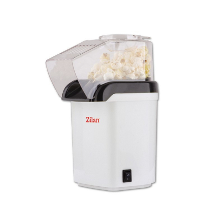 Preparare desert - Aparat Pentru Popcorn Zilan ZLN8044,Alb Putere 1200W, sistem cu jet de aer cald,