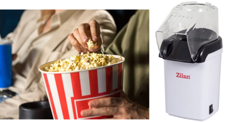 Aparat Pentru Popcorn Zilan ZLN8044,Alb Putere 1200W, sistem cu jet de aer cald, [4]