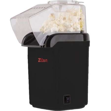 Preparare desert - Aparat Pentru Popcorn Zilan ZLN8045,Negru Putere 1200W, sistem cu jet de aer cald,