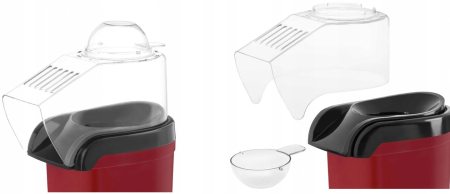 Aparat Pentru Popcorn Zilan ZLN8046, Rosu Putere 1200W, sistem cu jet de aer cald [3]