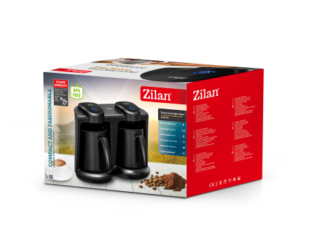 Aparat pentru preparat cafea turceasca dublu Zilan ZLN1291 Negru, Putere 400-400W, Capacitate 250-250ml [4]