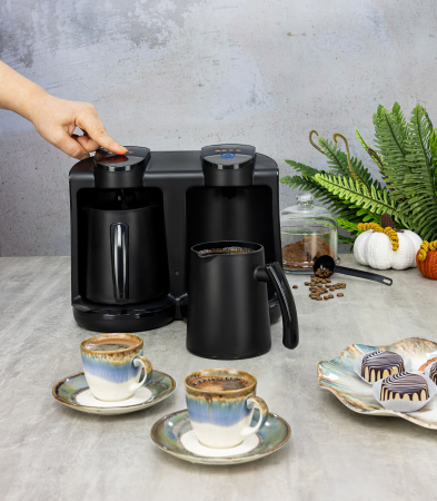 Aparat pentru preparat cafea turceasca dublu Zilan ZLN1291 Negru, Putere 400-400W, Capacitate 250-250ml [2]