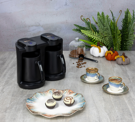 Aparat pentru preparat cafea turceasca dublu Zilan ZLN1291 Negru, Putere 400-400W, Capacitate 250-250ml [3]