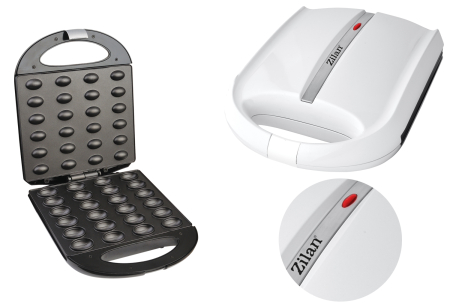 Aparat pentru preparat nuci Zilan ZLN2809 ALB, 24 jumatati sau 12 nuci intregi, 1600W, indicator luminos, Placi Neaderente [3]