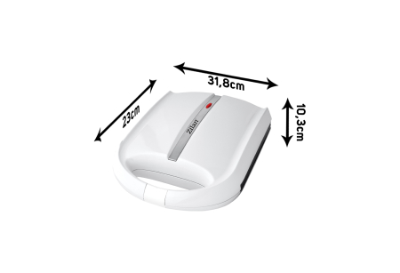 Aparat pentru preparat nuci Zilan ZLN2809 ALB, 24 jumatati sau 12 nuci intregi, 1600W, indicator luminos, Placi Neaderente [4]