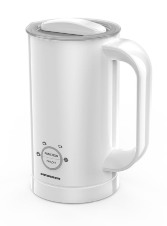 Aparat pentru spumat laptele Heinner HMFR-450WH, 450 W, capacitate spumare 100ml, 4 functii, capacitate incalzire 200ml, led, inel spumare magnetic, Alb [1]