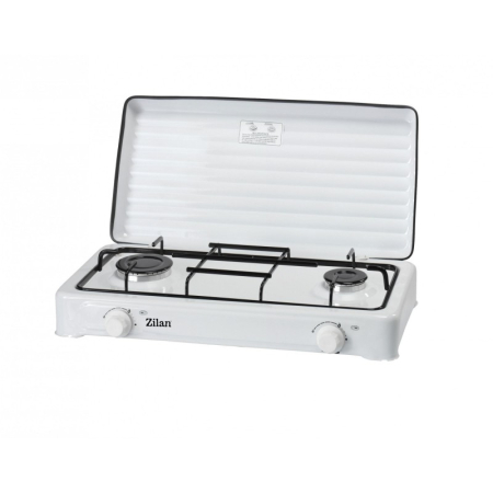 Aragazuri - Aragaz 2 ochiuri ZILAN ZLN0025A, culoare alb utilizare numai GPL butelie, 