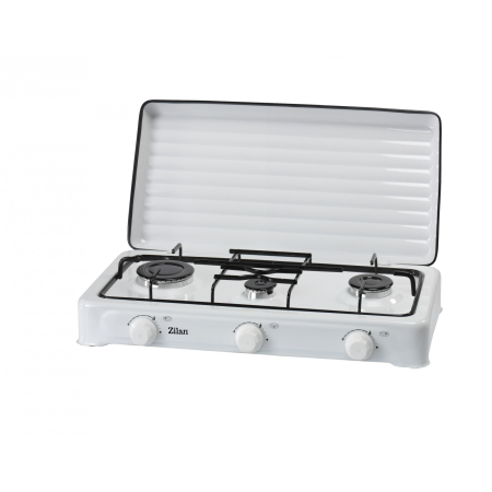 Aragazuri - Aragaz cu 3 ochiuri ZILAN ZLN0032A,culoare alb utilizare numai GPL butelie,
