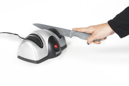 Ascutitor de cutite electric Zilan ZLN2168 Gri, cu doua nivele de ascutire, 40W, usor de curatat [9]
