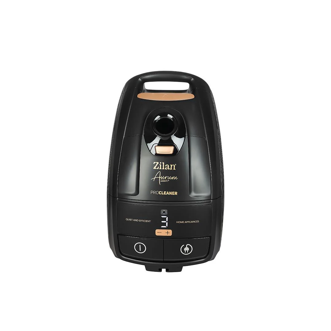 Aspirator cu sac Aurum Zilan ZLN4500, Putere 2400W, Capacitate 5L, Motor din cupru, Furtun pivotant 360°, Telecomanda, Afisaj digital [1]