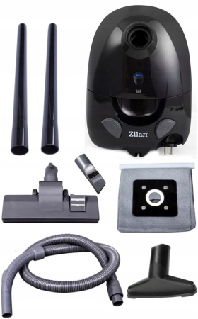 Aspirator cu sac ZILAN ZLN-8471,Negru Capacitate sac textil 2.0 l, Putere 1200W, Cordon electric retractabil 5 m [8]