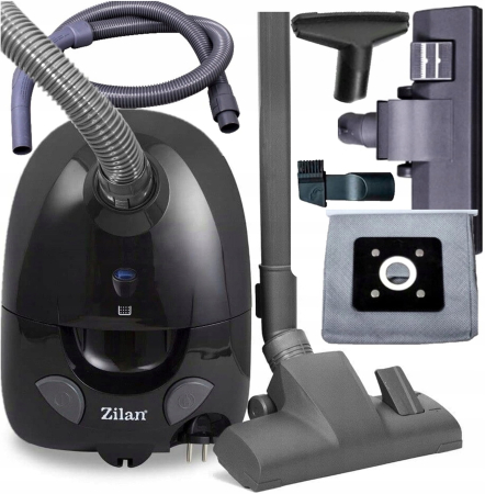 Aspirator cu sac ZILAN ZLN-8471,Negru Capacitate sac textil 2.0 l, Putere 1200W, Cordon electric retractabil 5 m [9]