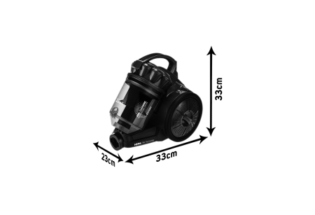 Aspirator fara sac Zilan ZLN3300 Negru, 700W, filtru HEPA 13 si control flux de aer pe maner [3]