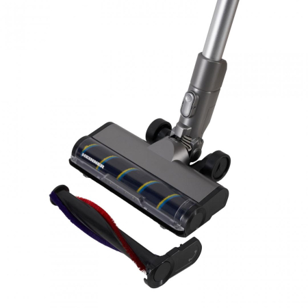 Aspirator vertical Heinner HSVC-MBD25.9S, filtrare ciclonica, acumulator 25.9V, putere: 450w si 3 viteze , autonomie max 20 min, display led, 0.7l , filtru hepa, silver [12]