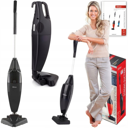 Aspirator vertical ZILAN ZLN1235N, Negru Putere 800W, Fara sac, Recipient praf 2L, [8]