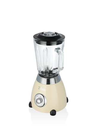 Blender Retro Zilan ZLN1207, putere 500W, capacitate 1.5L, 2 trepte de viteza, functie Pulse, vas din sticla, lame din otel inoxidabil [1]