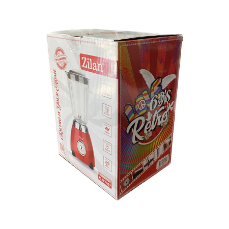 Blender RETRO Zilan ZLN7057 Rosu, capacitate 1.5 L, putere 500W, lame din otel [11]