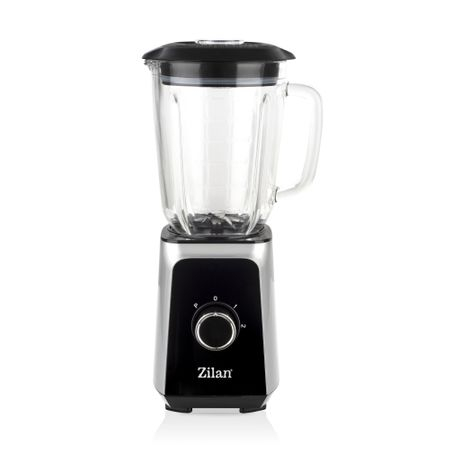 Blendere - Blender ZILAN ZLN3925, 1.5 l, 2 viteze + Functie impuls, Zdrobire gheata, Vas de sticla, Inox