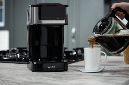 Cafetiera digitala Zilan ZLN9266, functie de preparare la o ora uterioara, auto curatare [8]
