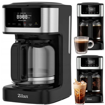 Cafetiera digitala Zilan ZLN9266, functie de preparare la o ora uterioara, auto curatare [15]