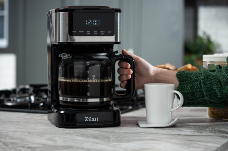 Cafetiera digitala Zilan ZLN9266, functie de preparare la o ora uterioara, auto curatare [7]